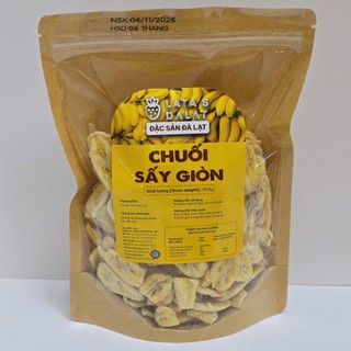 Chuối Sứ Sấy Đà Lạt Giòn Ngọt Hậu Vị Chát Nhẹ