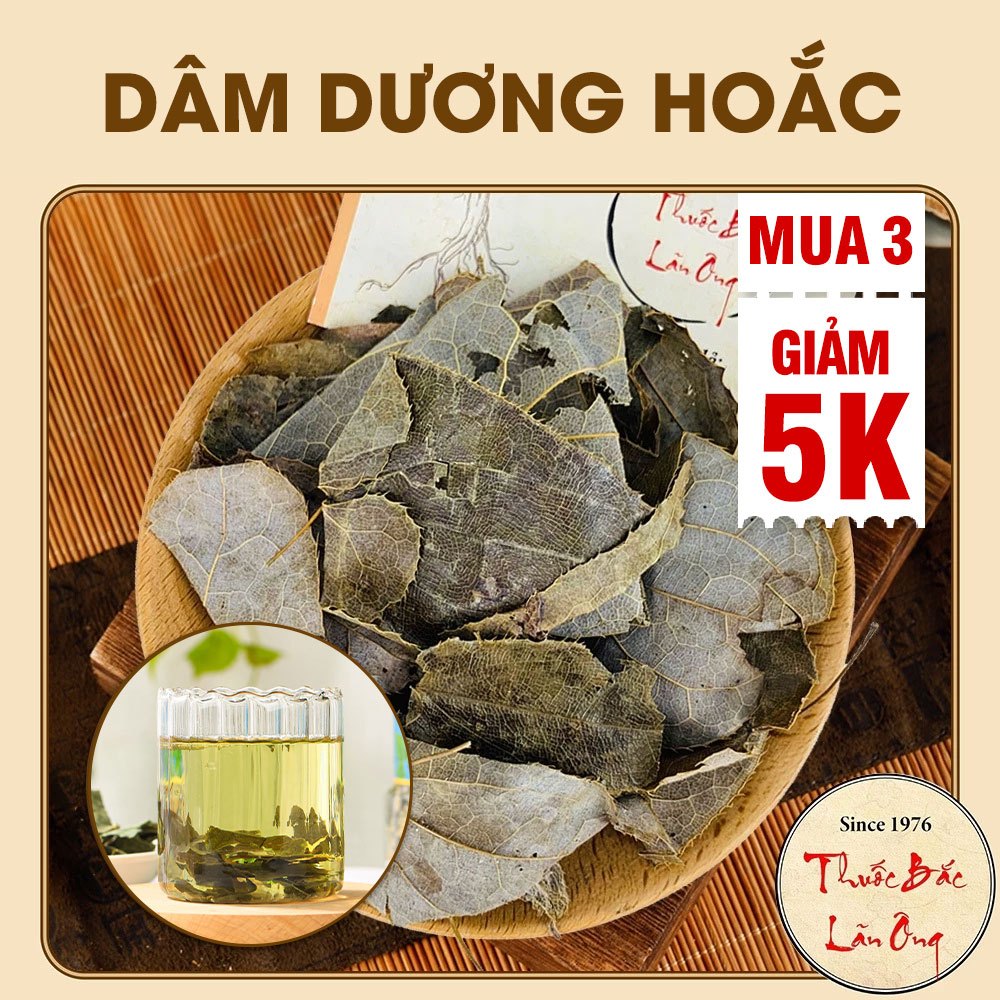 Lá dâm dương hoắc khô 200g, trà dâm dương, thơm, sạch - Lãn Ông