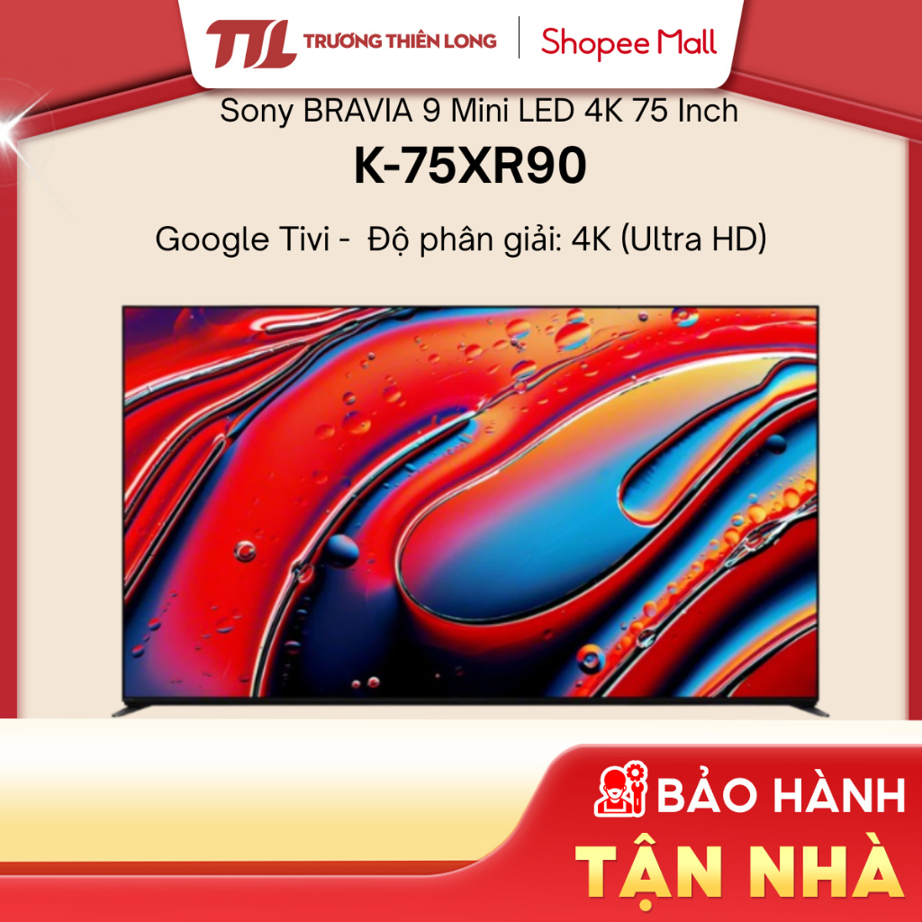 K-75XR90 - Google Tivi QLED Mini LED Sony 4K 75 inch [FREESHIP HCM][Miễn Phí Lắp Để Bàn HCM]