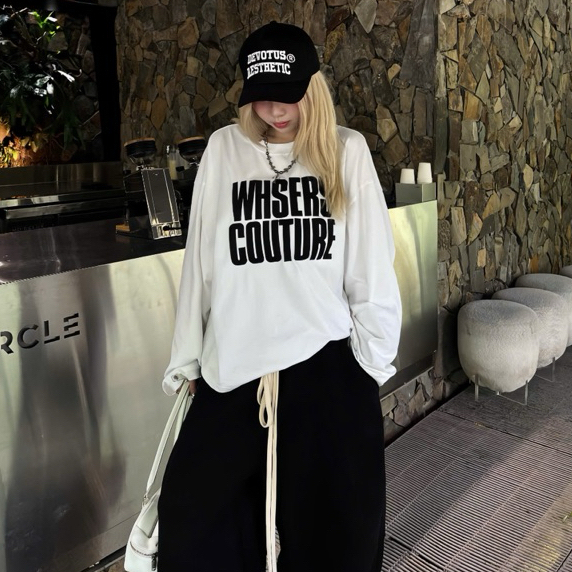 STATEMENT LONGSLEEVE 280GSM- Áo thun tay dài thêu Whose Studio | BigBuy360 - bigbuy360.vn