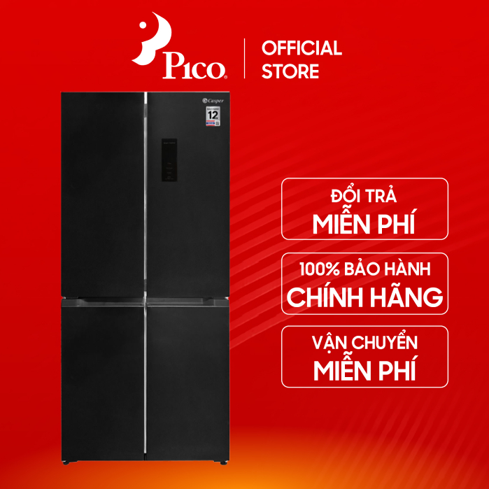 Tủ lạnh Casper RM-E432PBS 4 cửa 432 lít màu đen