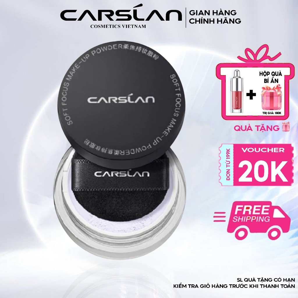 Phấn phủ kiềm dầu CARSLAN chống nước ngăn bóng dầu lâu trôi 1g Carslan Việt Nam