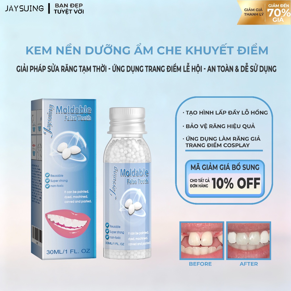 Jaysuing Keo Trám Răng Đa Năng Khắc Phục Răng Sứt Mẻ Tạo Hình Chuyên Nghiệp Cho Cosplay/Halloween
