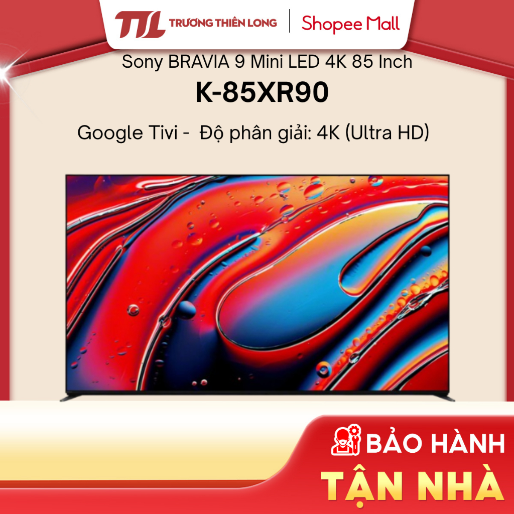K-85XR90 - Google Tivi QLED Mini LED Sony 4K 85 inch [FREESHIP HCM][Miễn Phí Lắp Để Bàn HCM]