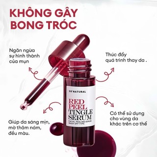 Serum RED PEEL TINGLE - White Serum tinh chất thay da sinh học peel da nhập khẩu chính hãng 35ml