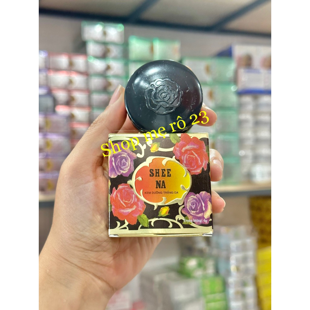 LẺ 1 HỦ KEM BÔNG HỒNG ĐEN SHEE NA TRẮNG DA 6G (CHI CHI)
