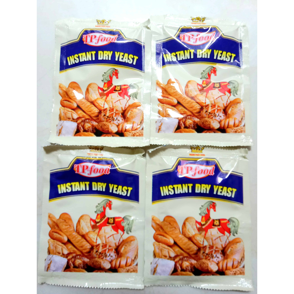 Men khô instant dry yeast làm bánh mì bánh bò 1 hộp 5 gói