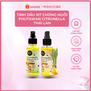 XỊT CHỐNG MUỖI CITRONELLA PHUTAWAN THÁI LAN 100ML – HƯƠNG THƠM DỊU NHẸ, AN TOÀN CHO BÉ & PHỤ NỮ CÓ THAI