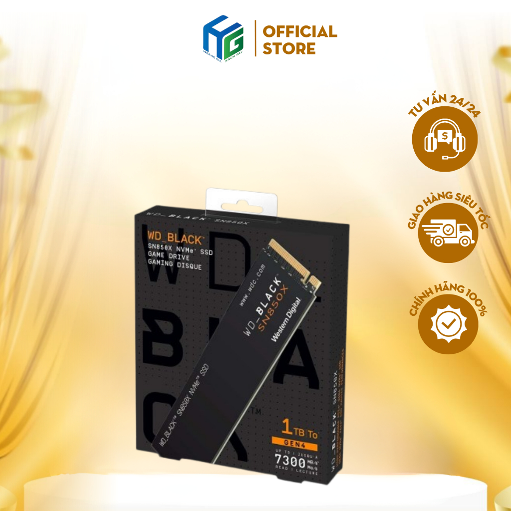 Ổ cứng SSD WD Black SN850x tốc độ 7300mb/s chính hãng