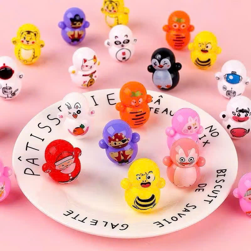 [Giá Sỉ] Combo 50 Lật Đật Mini Cho Bé - Nhiều Mẫu, Trò Chơi Con Mực, Minion, Trang Trí,Quà tặng 1k