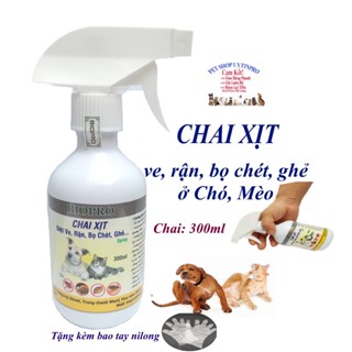  Chai xịt ve rận bọ chét cho Chó Mèo BioPro Chai 300ml Giúp làm sạch ve rận bọ chét cho thú cưng và khu vực nuôi 