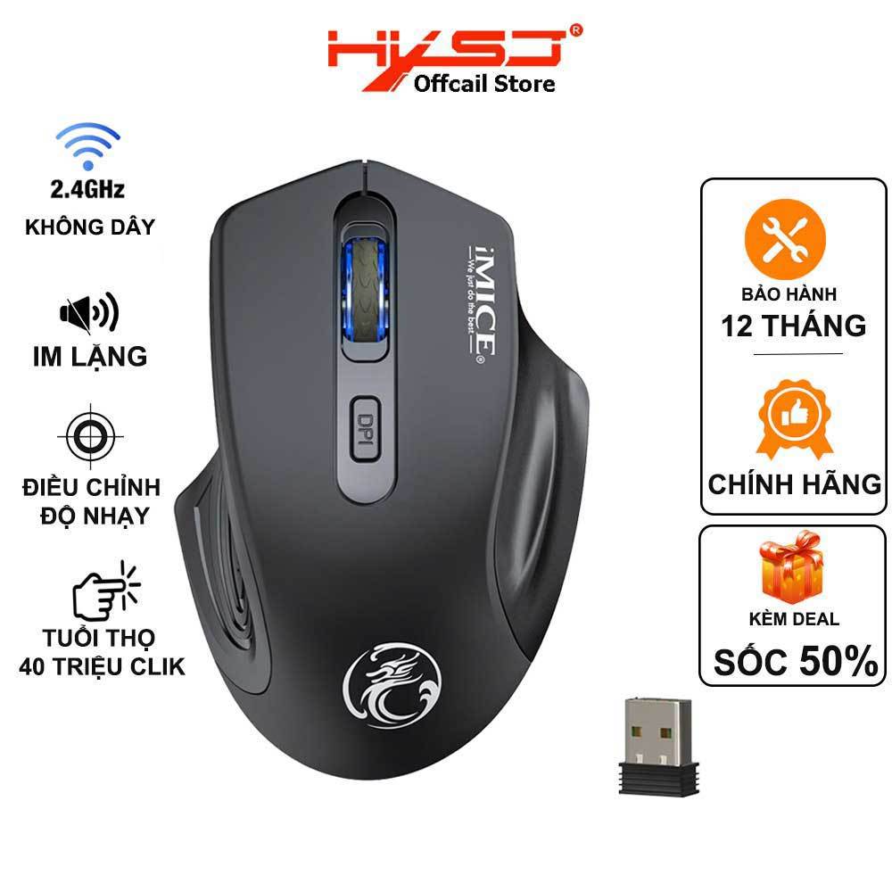 Chuột gaming không dây sạc pin HXSJ G1800 cho game thủ chuyên nghiệp kết nối Wireless 2.4G | BigBuy360 - bigbuy360.vn