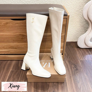 Boot đùi tag vàng gót vuống 7cm