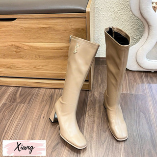 Boot đùi tag vàng gót vuống 7cm