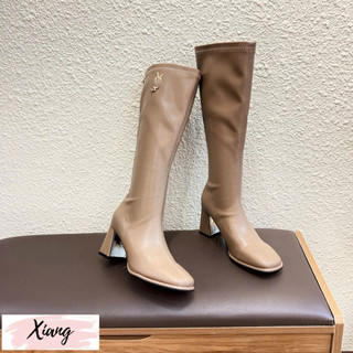 Boot đùi tag vàng gót vuống 7cm