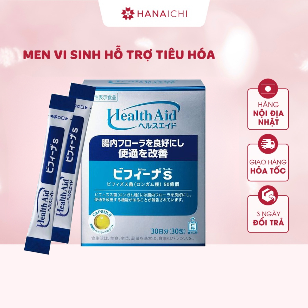 Men vi sinh Bifina Nhật Bản – Loại S 30 gói – Bổ sung lợi khuẩn hỗ trợ tiêu hóa