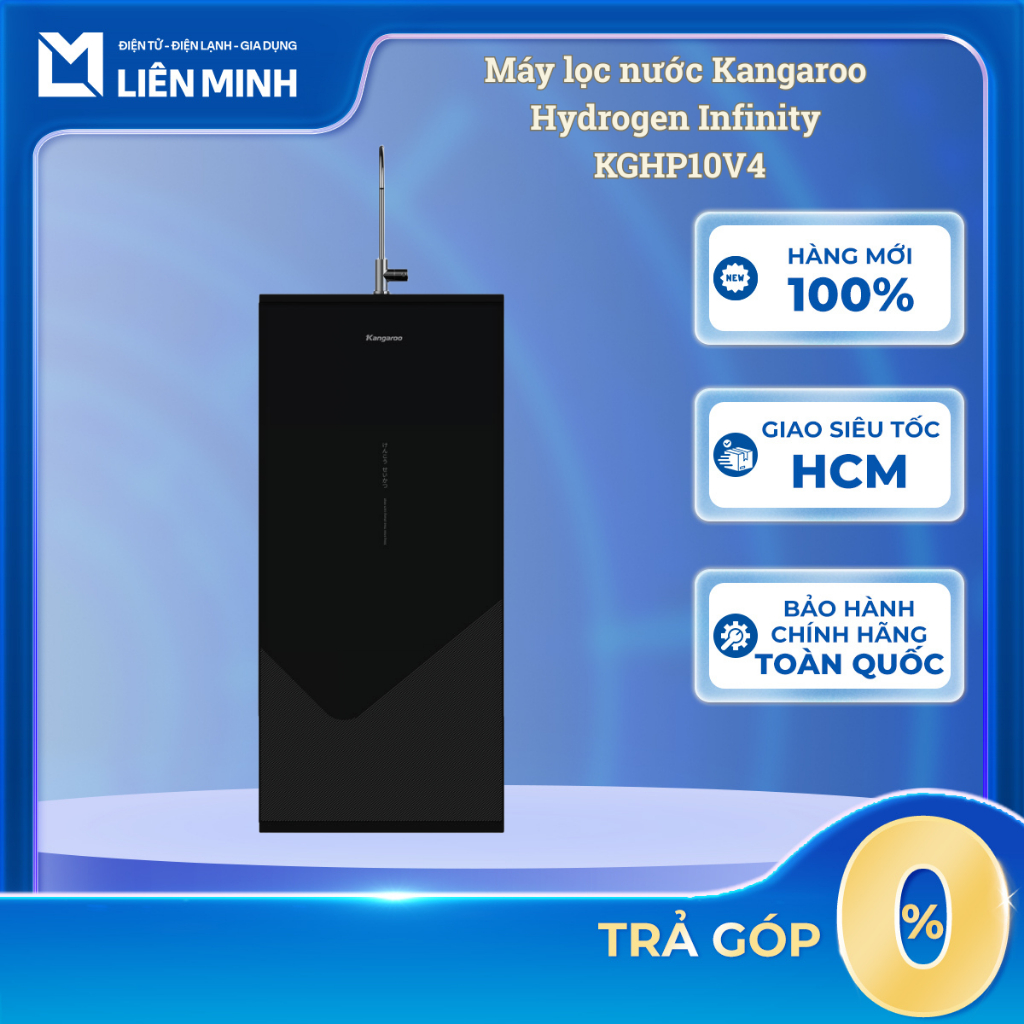 KGHP10V4 - Máy Lọc Nước Kangaroo Hydrogen Infinity 10 Lõi RO Tạo Ion Kiềm - Bảo Hành Chính Hãng