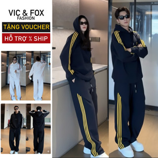  Bộ nỉ nam thu đông FOX|  Bộ thể thao nam dài tay Big Size 115kg|  Đồ bộ nam nỉ Hàn Đanh-Dày-KHÔNG XÙ 