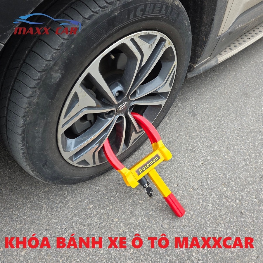 Khóa bánh xe MAXXCAR chống trộm ô tô, xe máy Dạng càng cua. Loại tốt, chắc chắn