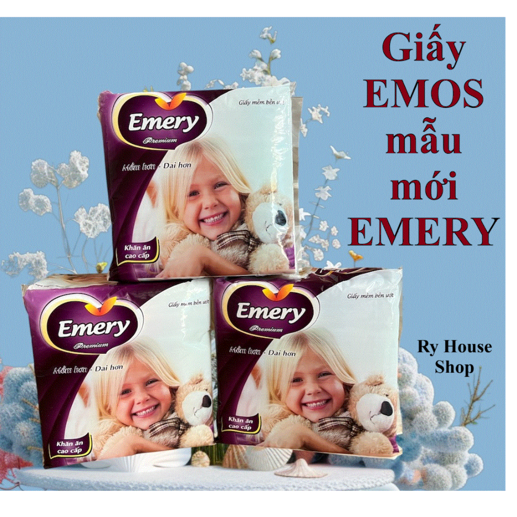 [Giá sĩ - Freeship] Combo 30 gói khăn giấy Emery - Emos - Pulply - An An - Hồng Long
