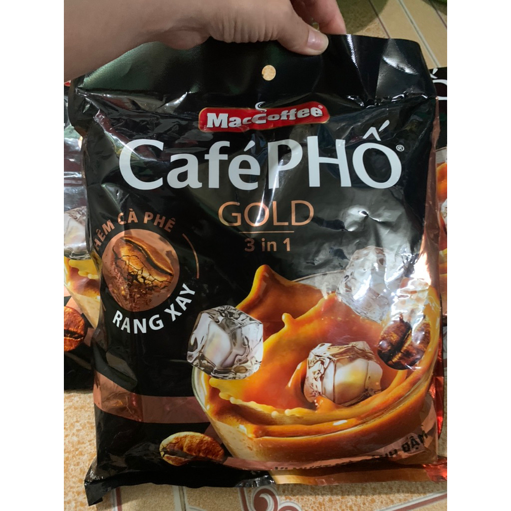[Date-2027]Cà phê Phố Sữa Đá Gold - MacCoffee (bịch 30 gói x 29g)
