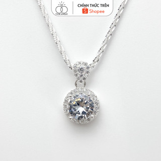  Dây Chuyền Bạc Tyche Aura Đính Đá Cao Cấp Vòng Cổ Trang Sức Bạc Nữ Sang Trọng Sáng Lấp Lánh 