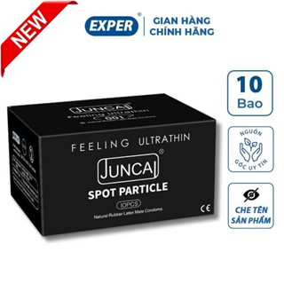 Bao cao su siêu mỏng JUNCAI, bcs siêu mỏng 0.01mm có gân gai size lớn, size nhỏ kéo dài quan hệ