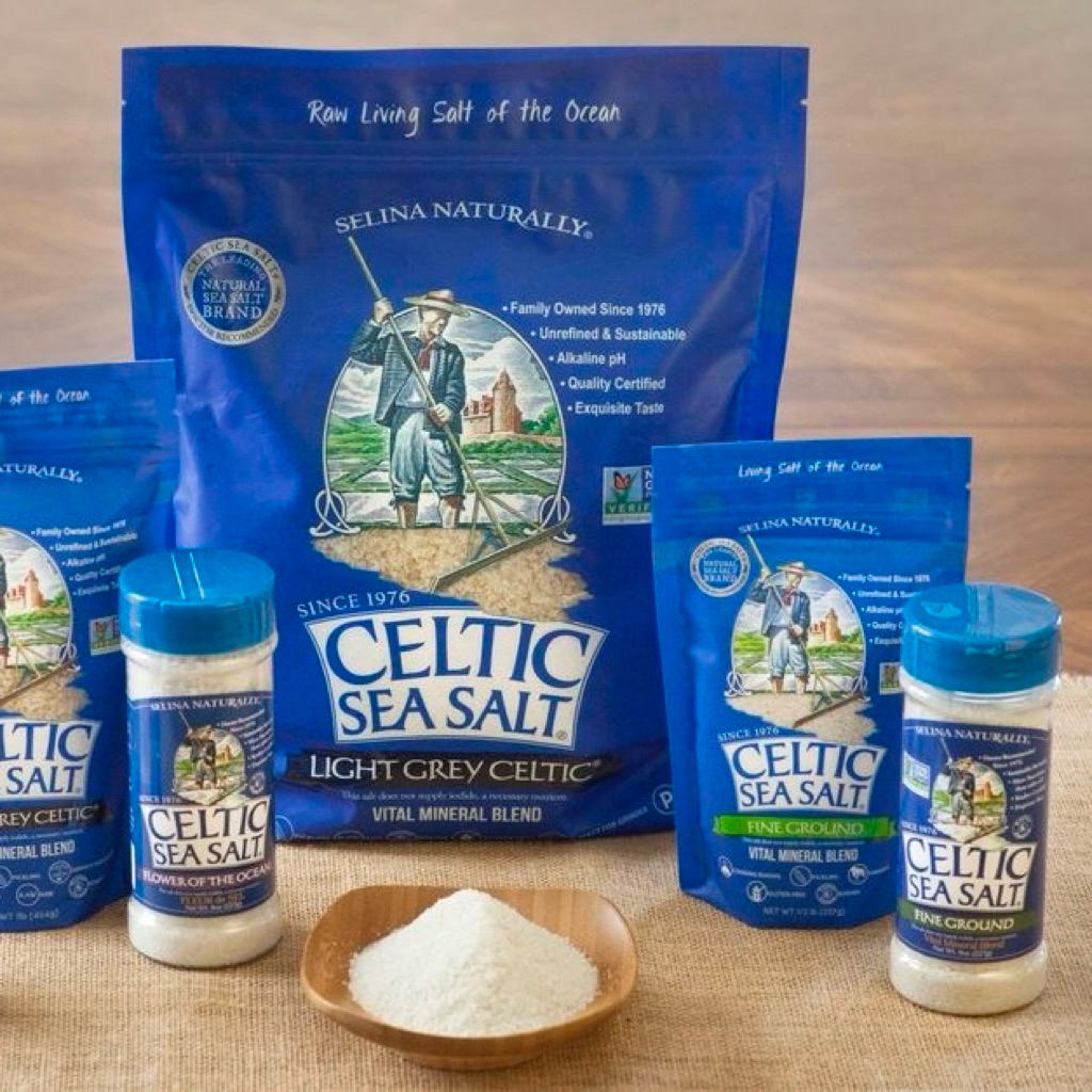 Muối Biển Sea Salt Celtic Light Grey 454g dạng hạt thô/ hạt nhuyễn (Fine)