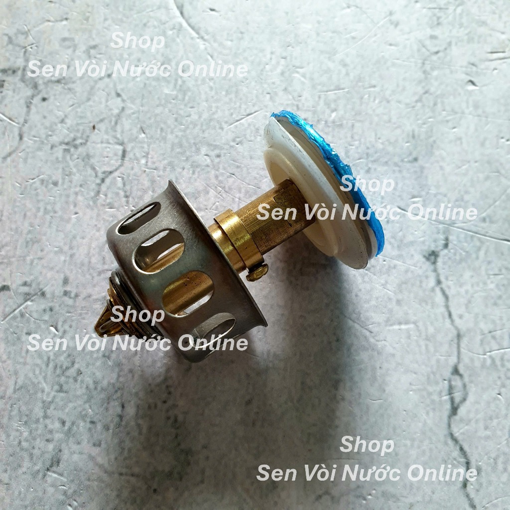 Ti Nhấn Xả LAVABO , chất liệu ti đồng thau, mặt nhấn inox