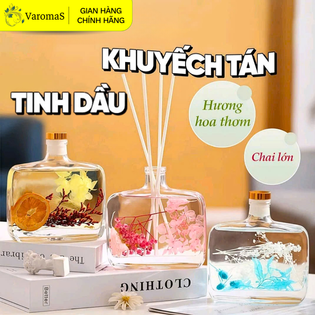 Tinh Dầu Khuếch Tán VaromaS KT02 100ml Thơm Phòng Thiên Nhiên Khử Mùi Tạo Không Gian Thư Giãn