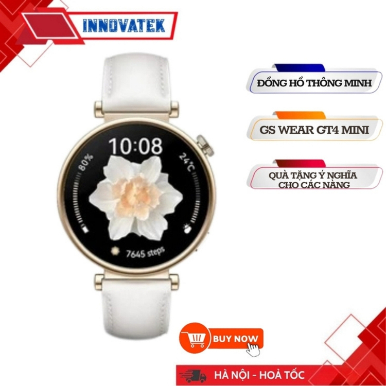 Đồng Hồ Thông Minh Mặt Tròn Nữ GS WEAR WATCH GT4 MINI size 41mm
