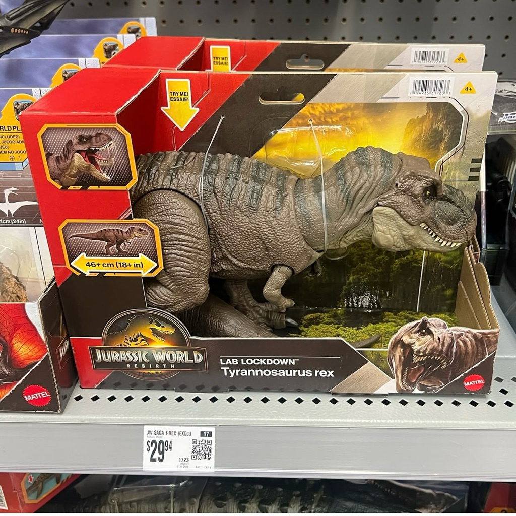 Jurassic world Rebirth,Mô hình khủng long đồ chơi Mattel Tyrannosaurus Rex(T-Rex),quà tặng sưu tầm c
