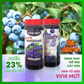   Sinh Tố Trái Cây - Hũ 650g  Vina Mứt - Chuyên Dùng Pha Chế Trà Sữa Trà Trái Cây Sinh Tố Sữa Chua Panna Cotta,... 