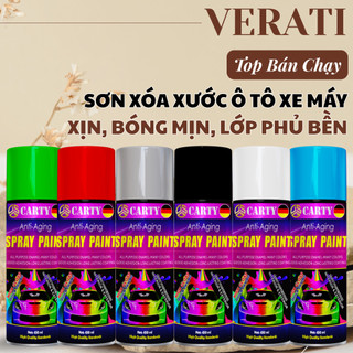  Sơn Ô Tô - Sơn Xước Xe Ô Tô - Xóa Vết Xước Xe - Màu Trắng Đen Đỏ Bạc Ghi Vàng Xanh Nâu CARTY 