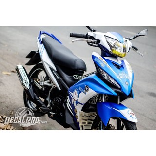 [Tem chuẩn xịn] - Tem trùm xe Exciter 135 Doraemon