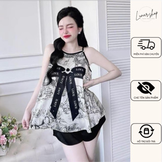 [ Có Bigsize] Yếm Phi Lụa in 3D thời trang nhiều họa tiết, chất liệu Phi Lụa mềm mịn, thoải mái, siêu đáng yêu