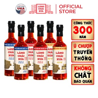   Tặng BAO LÌ XÌ và Nước tương 125ml  Thùng 6 chai 2 XANH 2 ĐỎ 2 VÀNG Nước mắm nhỉ Làng Chài Xưa chai thuỷ tinh 500ml 