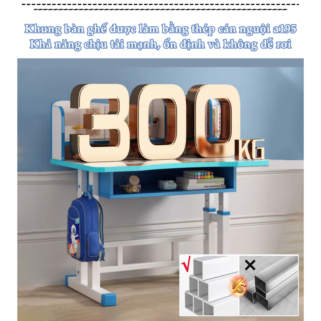 HEINO Bộ Bàn Học Thông Minh Cao Cấp Cho Bé Từ 3Tuổi Tới 16 Tuổi Chống Gù Chống Cận Có Nâng Hạ Độ Cao | BigBuy360 - bigbuy360.vn