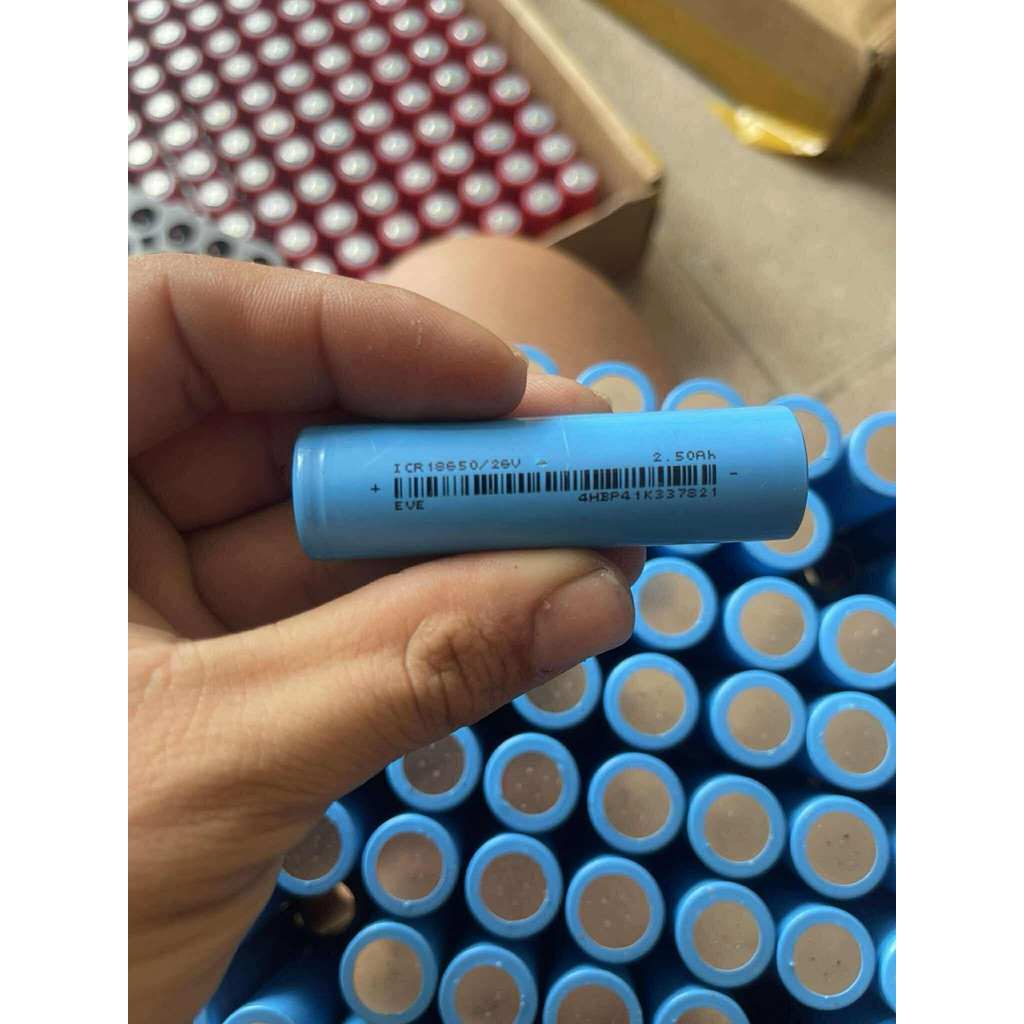 PIN 18650 EVE 26V CHÍNH HÃNG DL 2300 - 2400 HÀNG THÁO KHỐI NT 19 - 21 NHƯ MỚI