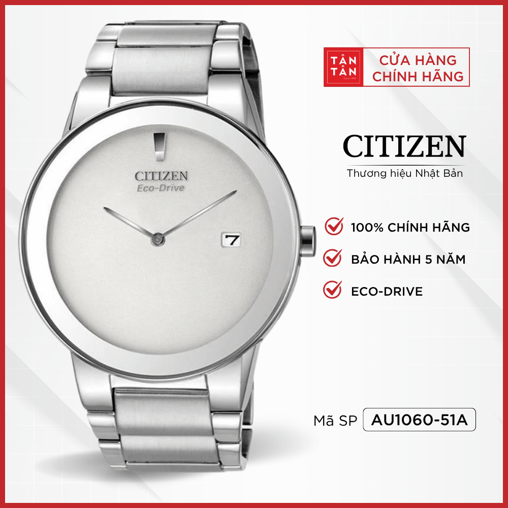 Đồng Hồ Nam Citizen Axiom AU1060-51A Eco-Drive 40mm - Đồng Hồ Tân Tân