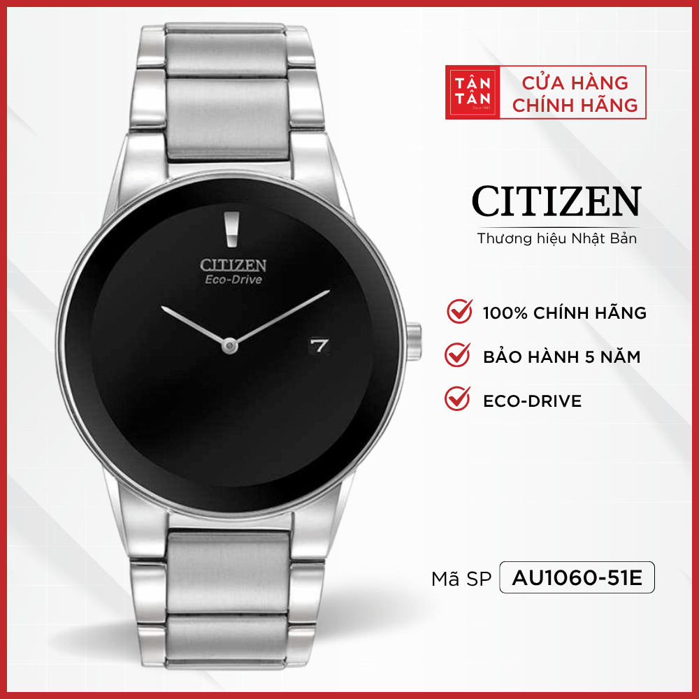 Đồng Hồ Nam Citizen Axiom AU1060-51E Eco-Drive 40mm - Đồng Hồ Tân Tân