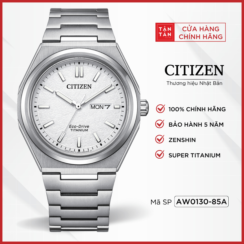 Đồng Hồ Nam Citizen Zenshin AW0130-85A Eco-Drive 39.5mm - Đồng Hồ Tân Tân