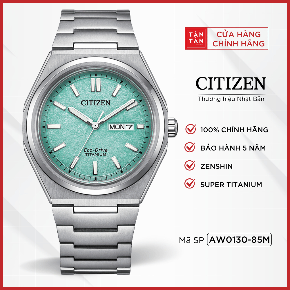 Đồng Hồ Nam Citizen Zenshin AW0130-85M Eco-Drive 39.5mm - Đồng Hồ Tân Tân