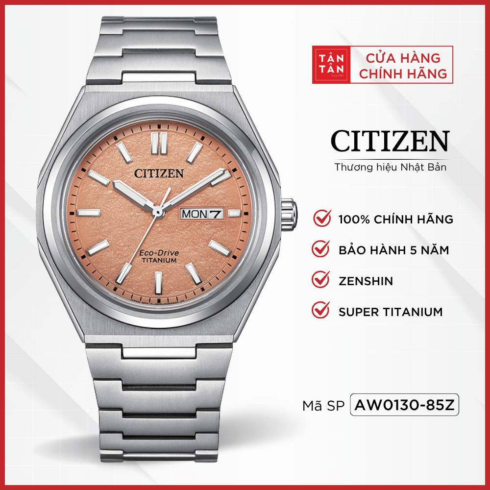 Đồng Hồ Nam Citizen Zenshin AW0130-85Z Eco-Drive 39.5mm - Đồng Hồ Tân Tân