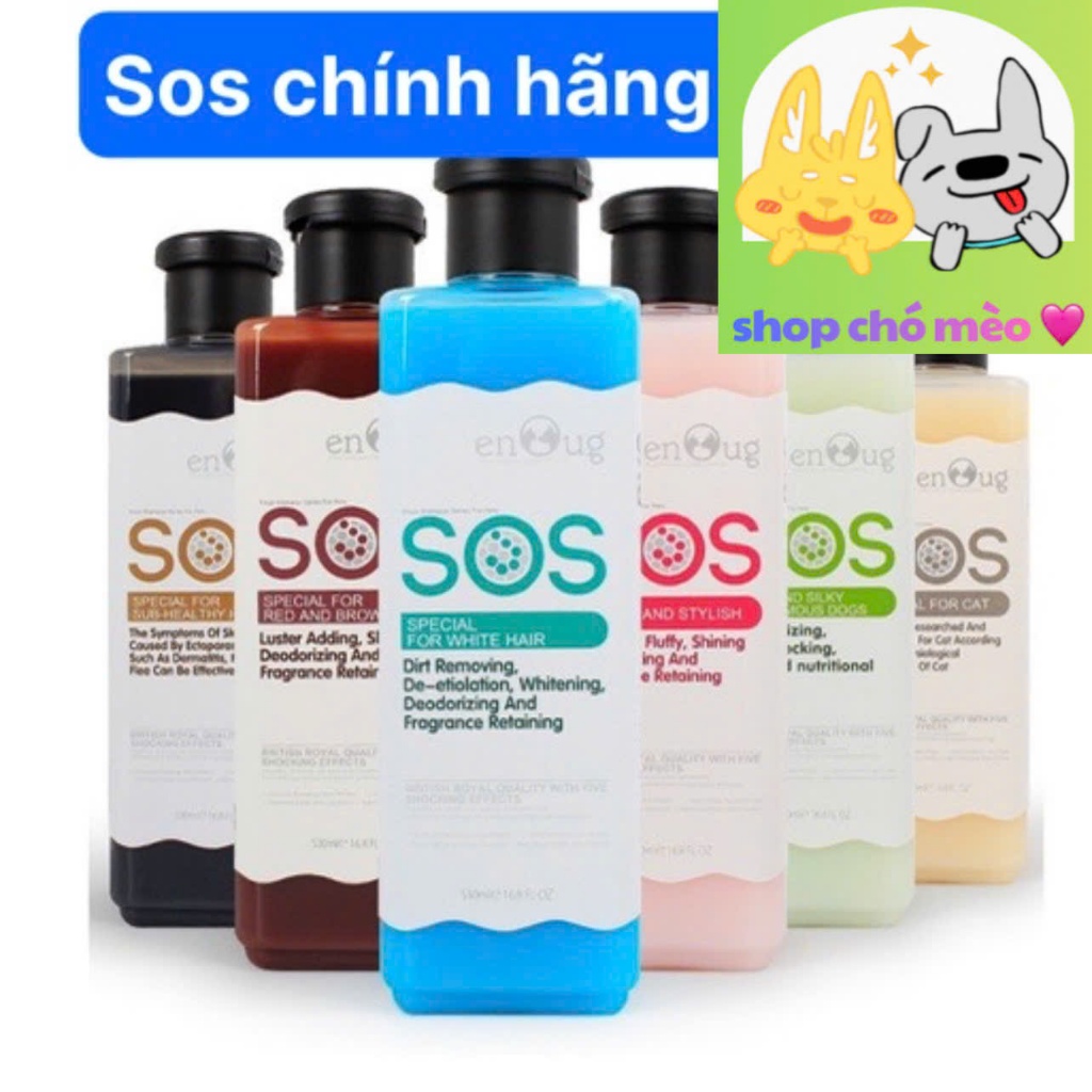 Sữa tắm Sos cho chó mèo, sữa tắm sos khô , sos pro SHOP CHÓ MÈO