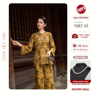  Bộ pháp phục lụa LPPL25006BR Thiền Liên đi chùa cao cấp thiết kế dài tay set đồ lam nhẹ nhàng thanh lịch 