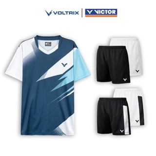  Áo Cầu Lông Nam VICTOR Vải Poly Mè Thoáng Khí Thời Trang Áo Quần Cầu Lông VOLTRIX Mã ATVT05 
