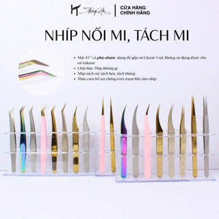  Nhíp Nối Mi Classic Cong 45 Độ  BAO TEST  Mũi Nhám Nano mịn Nhíp Tách Mi nhíp gắp mi giả Thúy Hà 