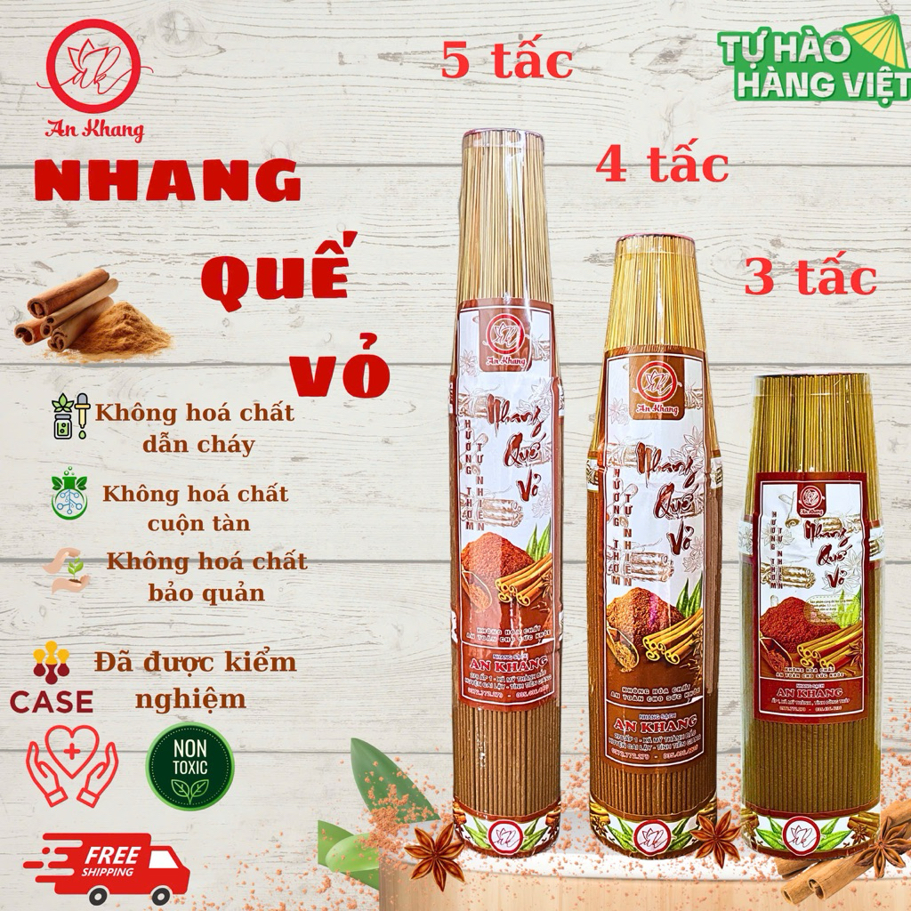 Nhang Quế Vỏ An Khang Hương Thơm Dịu Nhẹ ( Phân Loại Bó 1 Kí )