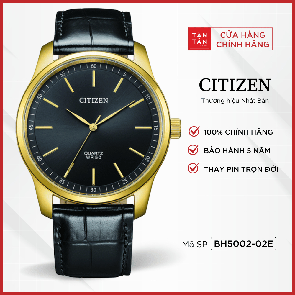 Đồng Hồ Nam Citizen  BH5002-02E Quartz 42mm - Đồng Hồ Tân Tân